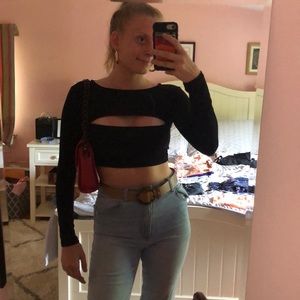 Princess Polly black long sleeve top